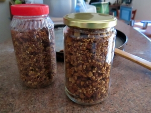 Enough granola for a couple of weeks!